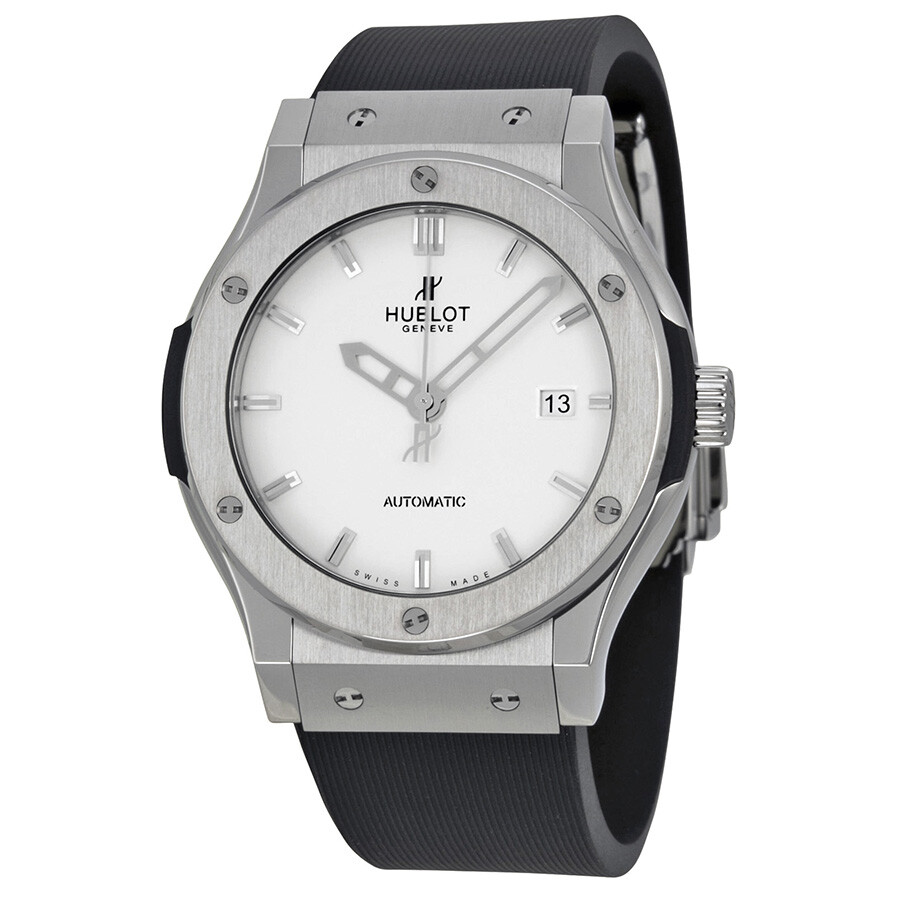 Hublot Classic Fusion Automatic White Dial Rubber Strap Men Watch 542.NX.2610.RX Classic
