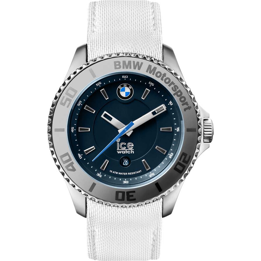 【jomashop】 ice-watch bmw motorsport blue dial white leather