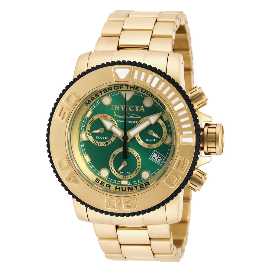 【jomashop】 invficta sea hunter chronograph green