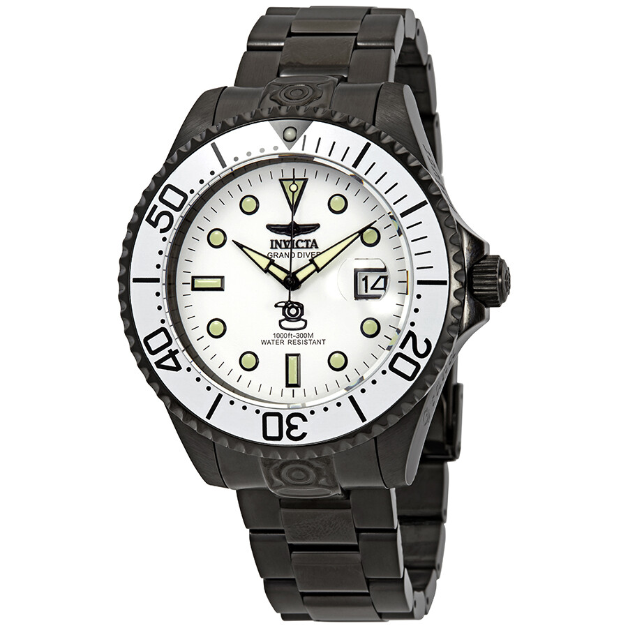 Invicta Pro Diver Automatic White Dial Men's Watch 22215 Pro Diver