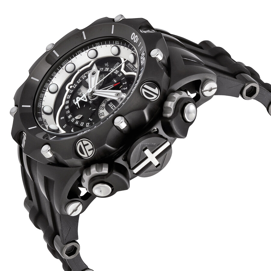 black and silver invicta watch