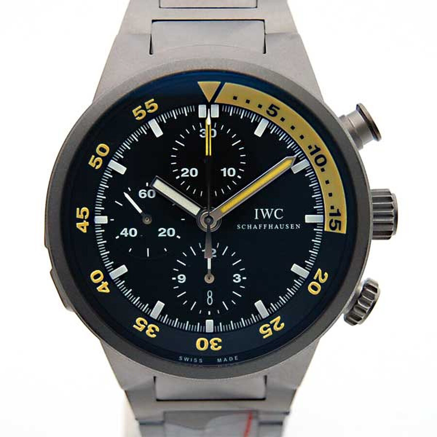 aquatimer split minute chrono titanium mens watch iw372301