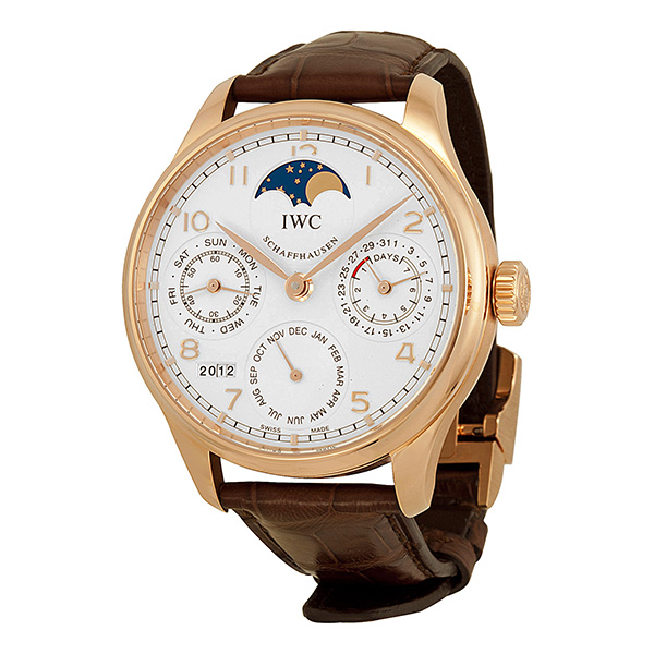 IWC Portuguese Perpetual Calendar Moonphase Automatic 18 Kt Rose Gold 