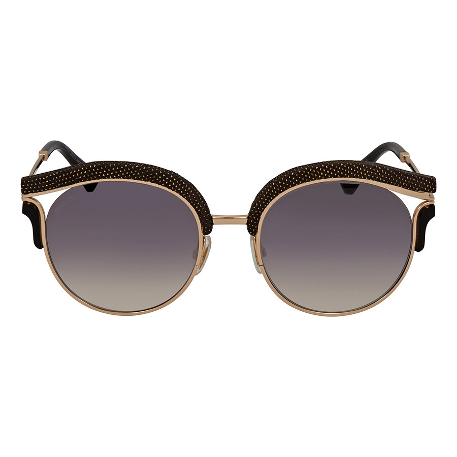 Jimmy Choo Grey Gradient Round Sunglasses LASH/S 539C 53 Jimmy Choo