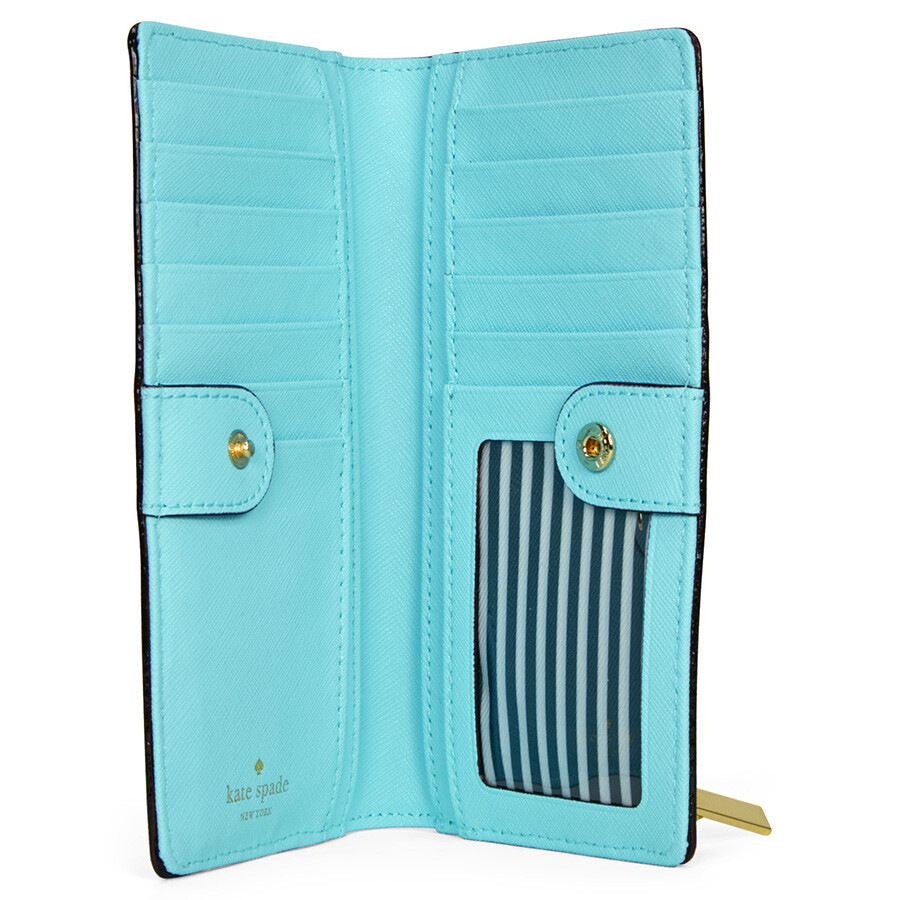 Kate Spade Cameron Street Stacy Continental Wallet Atoll Blue Kate