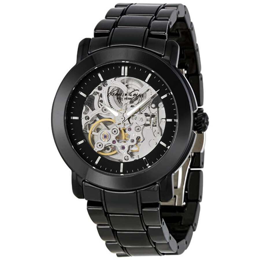 Cole New York Automatic Black Ceramic Stainless Steel Ladies