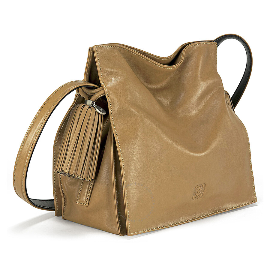 Loewe Flamenco 22 Mink Light Leather Drawstring Handbag Loewe