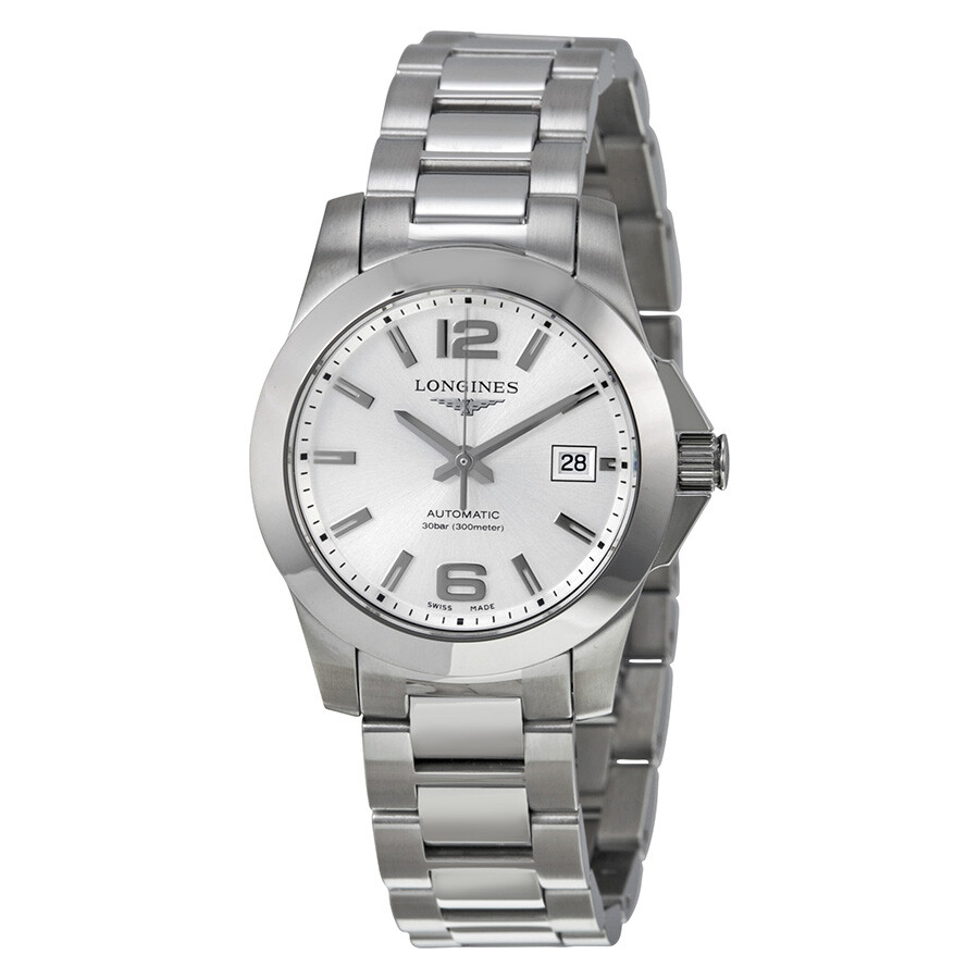 【jomashop】 longines conquest automatic silver dial stainless