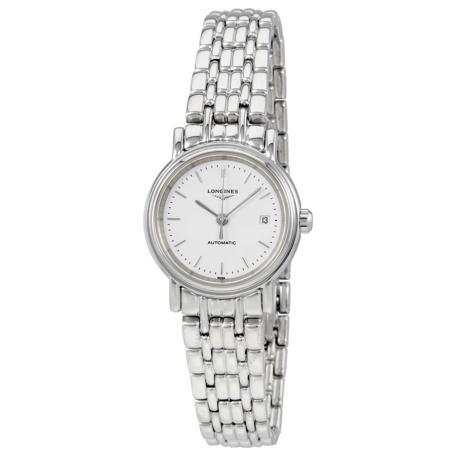 Longines Presence White Dial Automatic Ladies Watch L43214126 ...