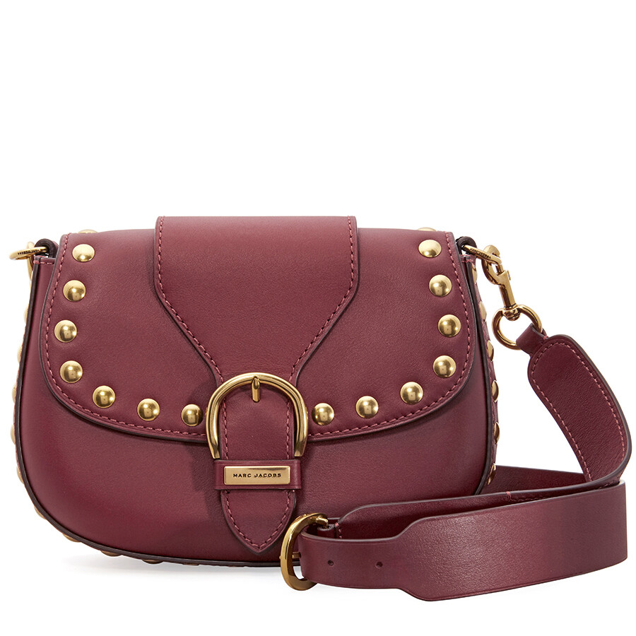 Marc Jacobs Studded Navigator Shoulder Bag Red Marc by Marc