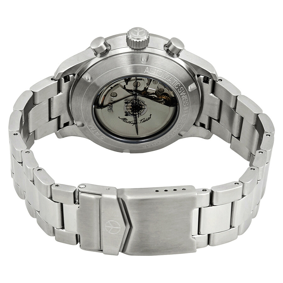 Mathey-Tissot Type 21 Chrono Automatic Chronograph Black Dial Men's