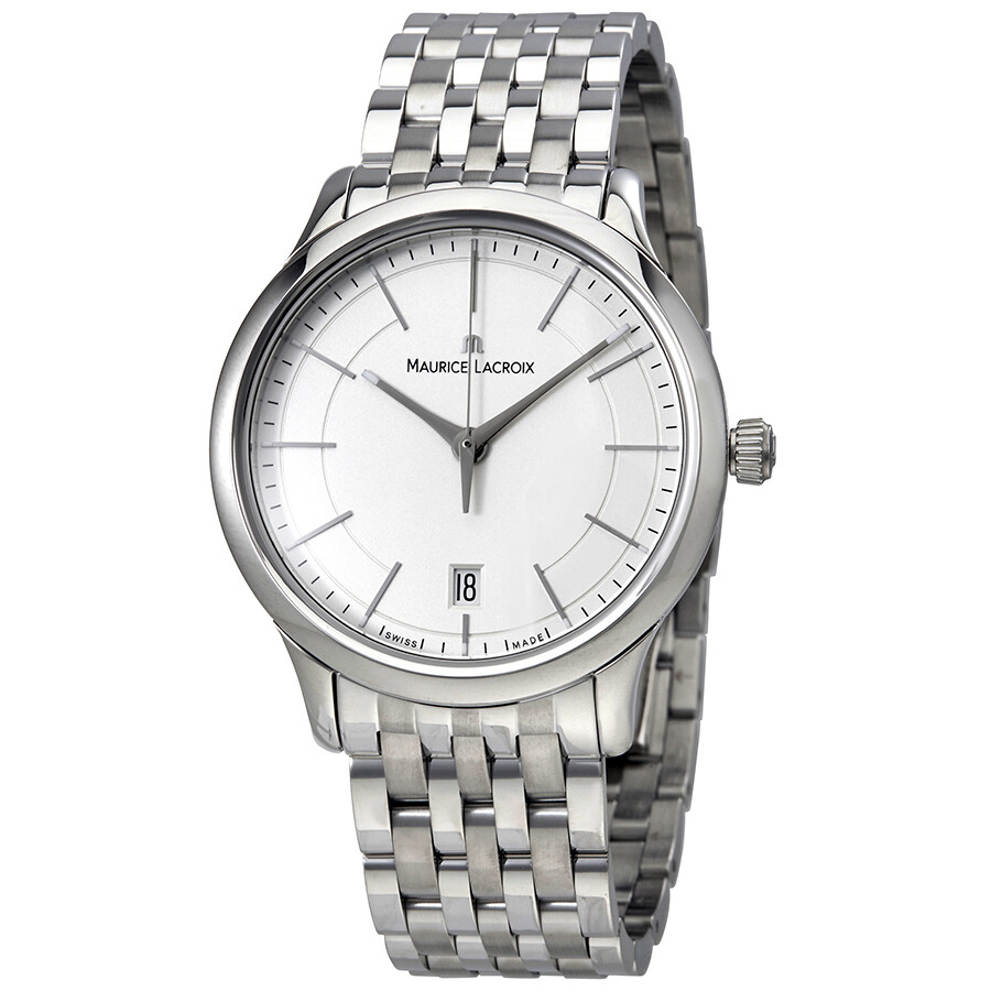 maurice lacroix les classiques silver dial stainless