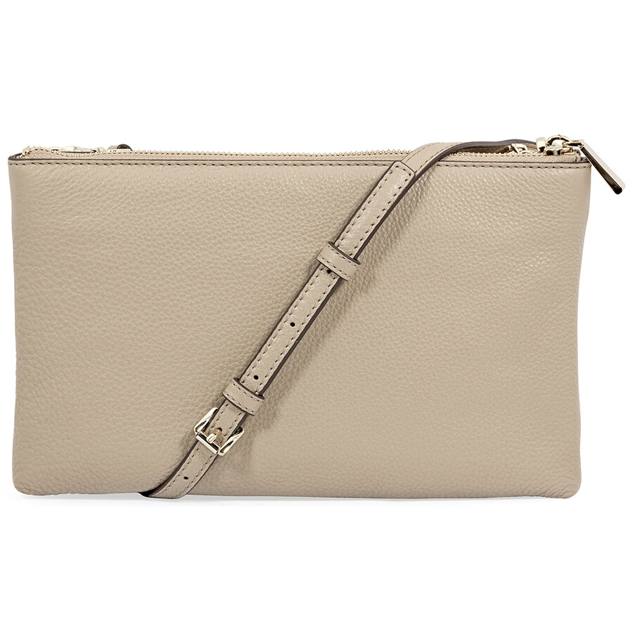 Michael Kors Adele Double Zip Crossbody Bag Truffle Adele Michael