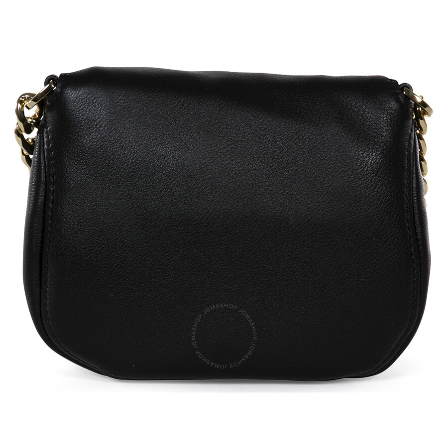 Michael Kors Bedford Flap Black Leather Crossbody Bag Bedford