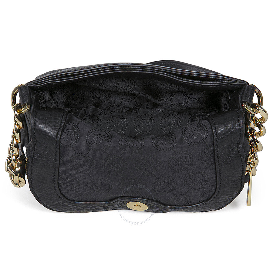 Michael Kors Bedford Flap Black Leather Crossbody Bag - Bedford - Michael Kors Handbags ...