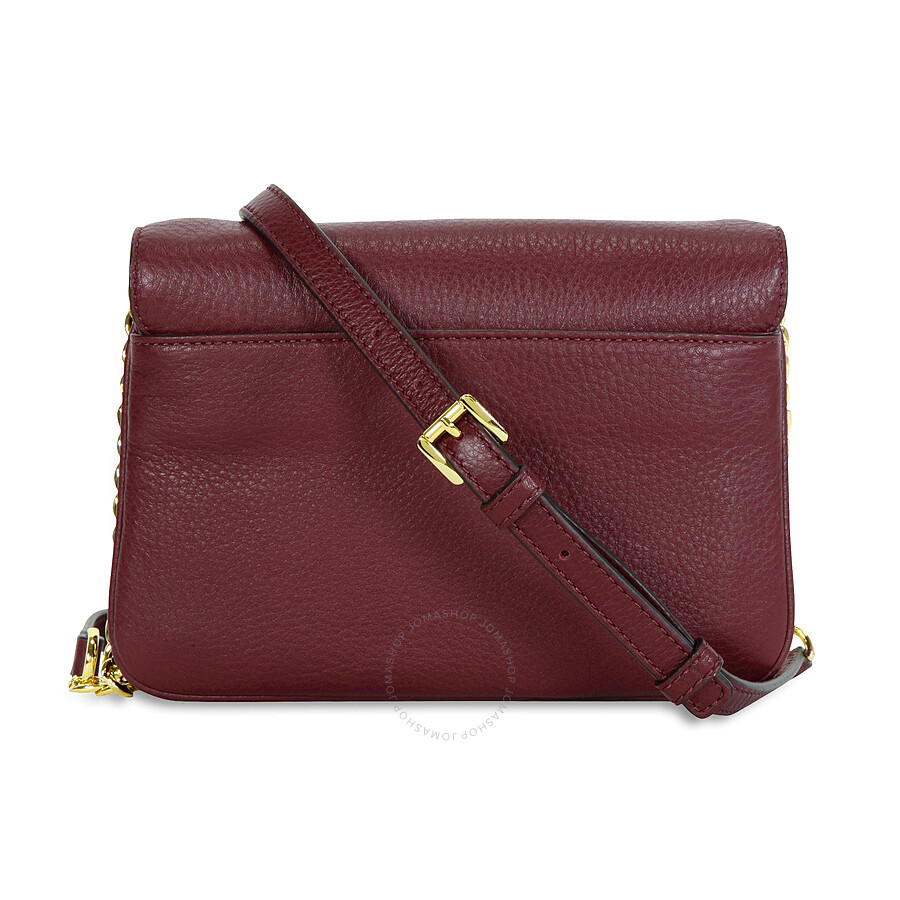 Michael Kors Fulton Leather Crossbody Bag - Merlot - Fulton - Michael Kors Handbags - Handbags ...