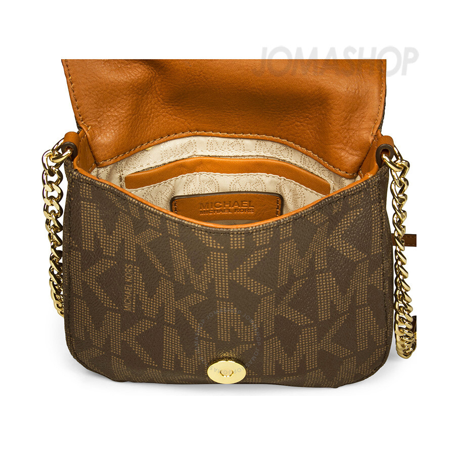 Michael Kors Fulton Small Crossbody Bag - Brown - Fulton - Michael Kors Handbags - Handbags ...