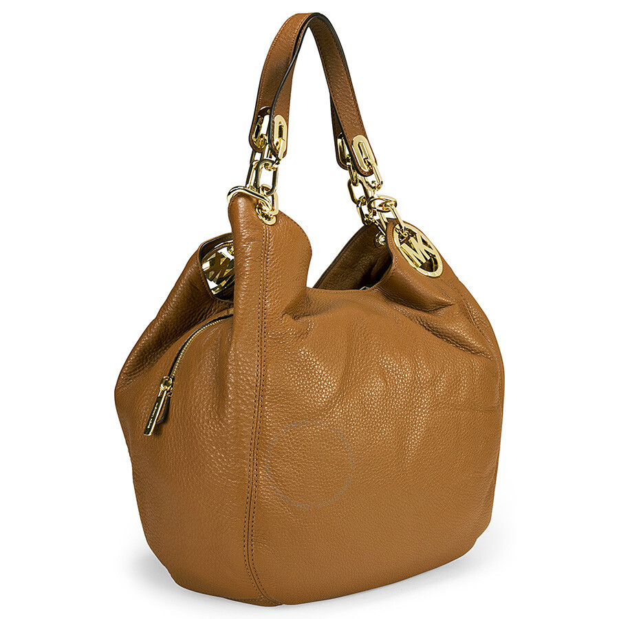 Michael Kors Fulton Tan Leather Large Shoulder Tote Fulton Michael