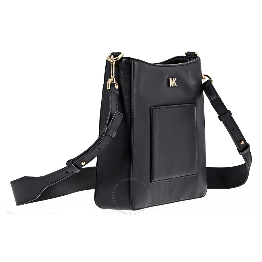 Michael Kors Gloria Leather Messenger Bag- Black - Michael Kors Handbags - Handbags - Jomashop
