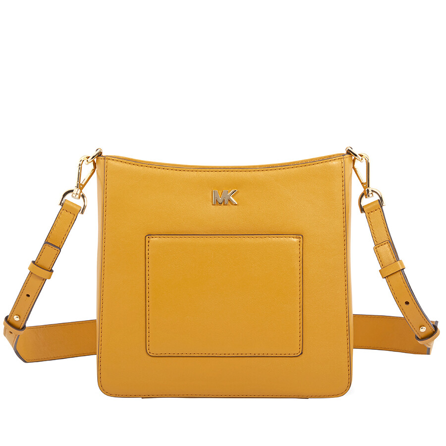 Michael Kors Gloria Leather Messenger Bag Marigold Michael Kors