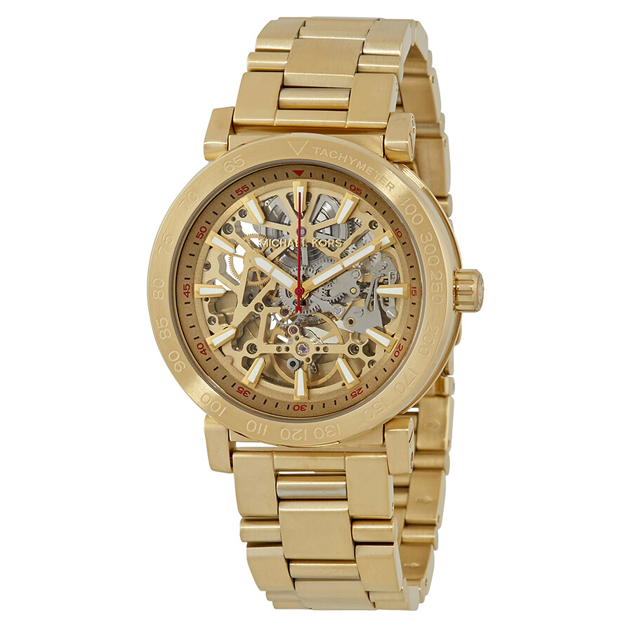 Michael Kors Halo Skeleton Dial Automatic Men's Watch MK9035 - Michael Kors - Watches - Jomashop
