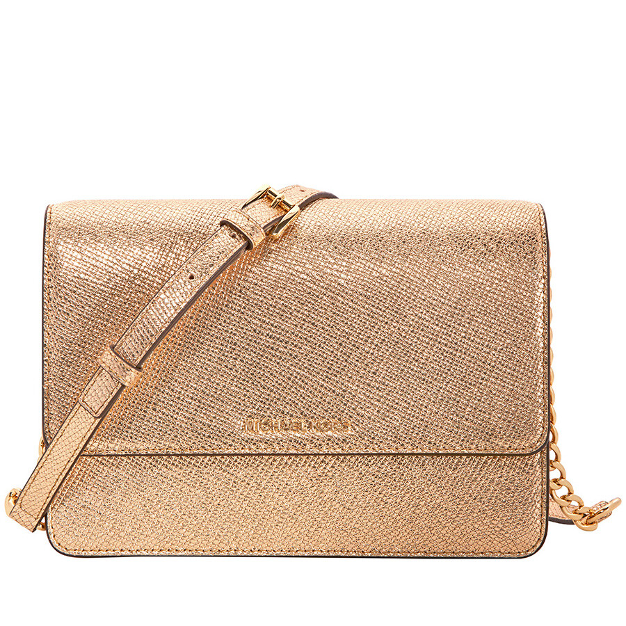 Michael Kors Large Crossbody Bag Pale Gold Michael Kors Handbags