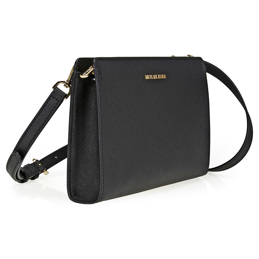 Michael Kors Large Jet Set Crossbody Clutch Black