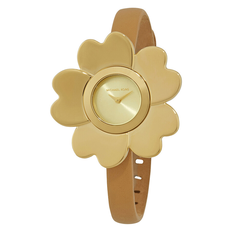 Michael Kors Mena Goldtone Ladies Flower Watch MK2664 Michael Kors Watches