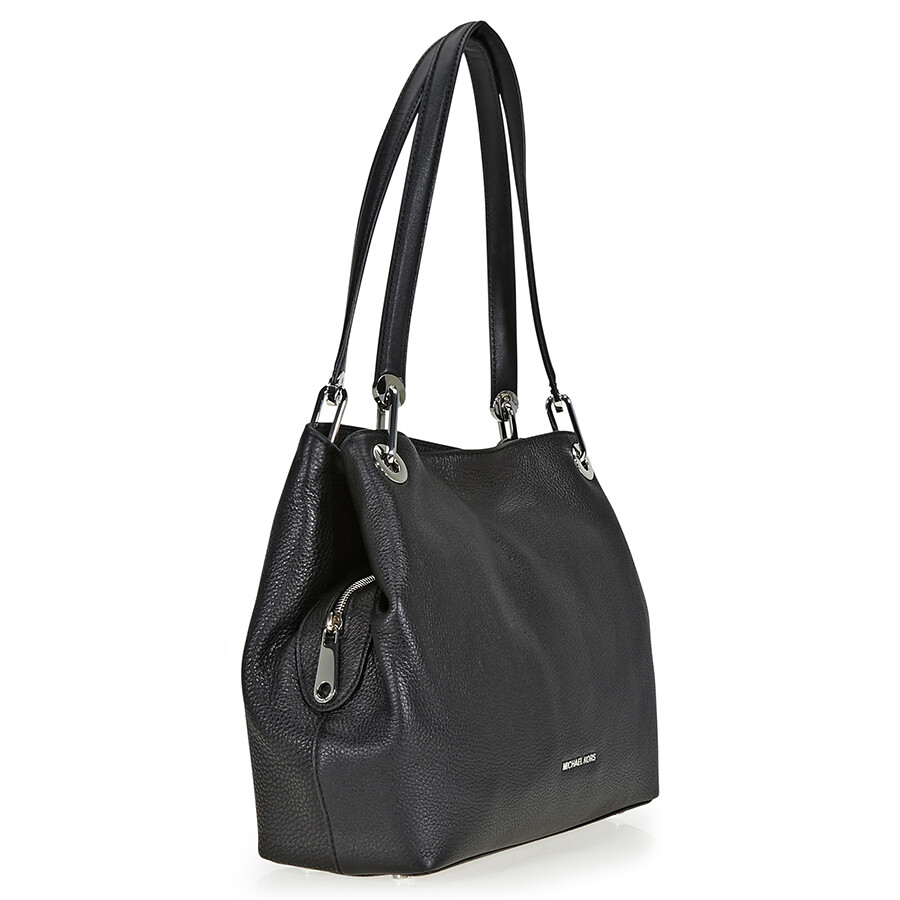 Michael Kors Raven Large Pebbled Leather Shoulder Bag Raven Michael