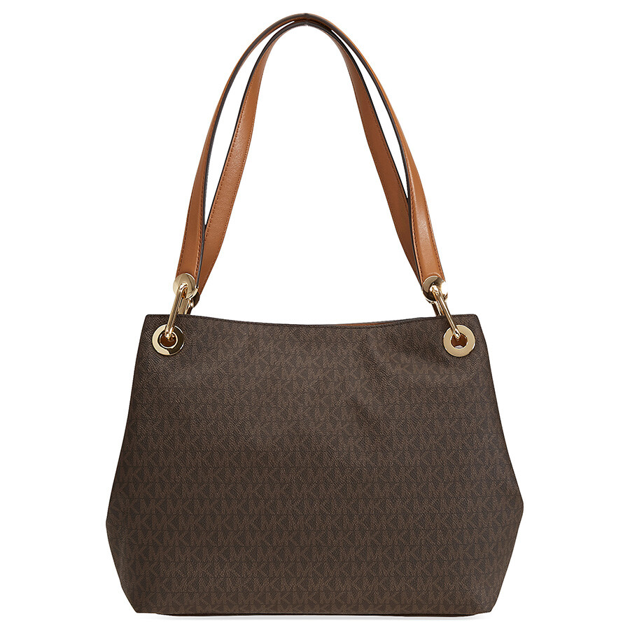 Michael Kors Raven Signature Tote Brown Michael Kors Handbags