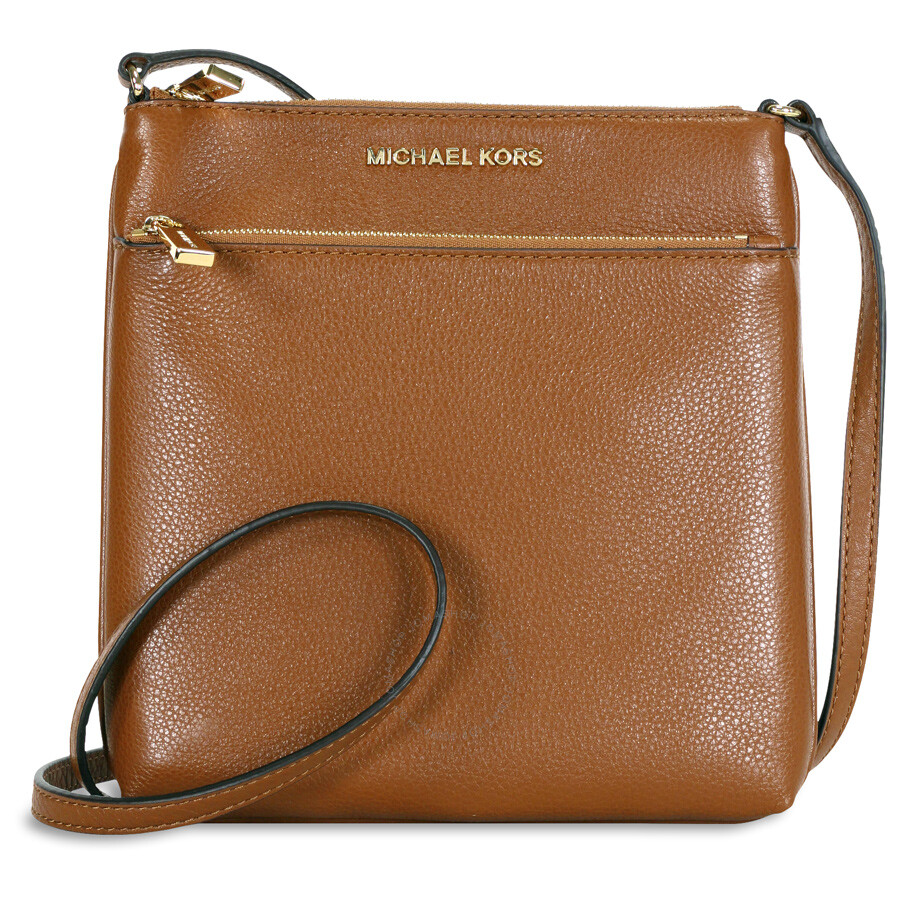 Michael Kors Riley Small Flat Leather Crossbody Luggage Riley