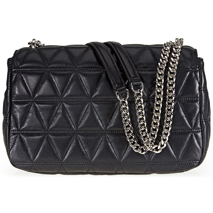 Michael Kors Sloan Large Quilted Shoulder Bag Black Sloan Michael