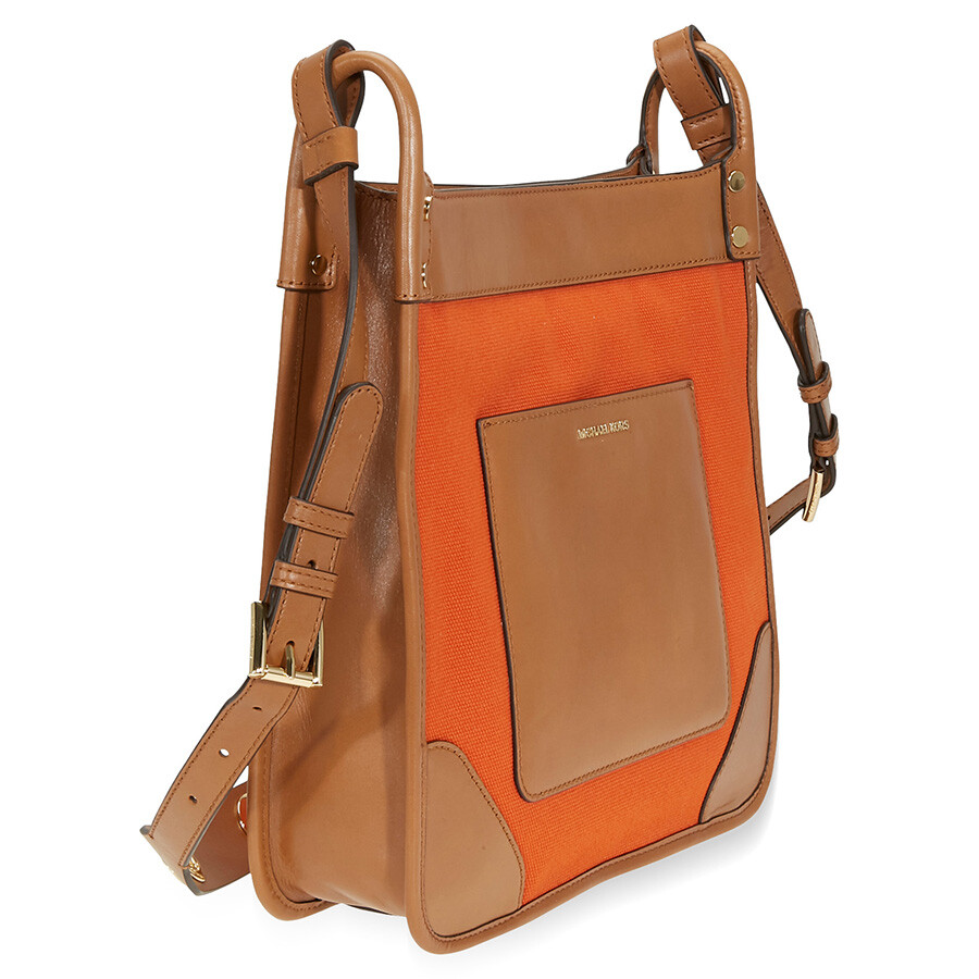 Michael Kors Sullivan Large Canvas Messenger Bag Tangerine Michael