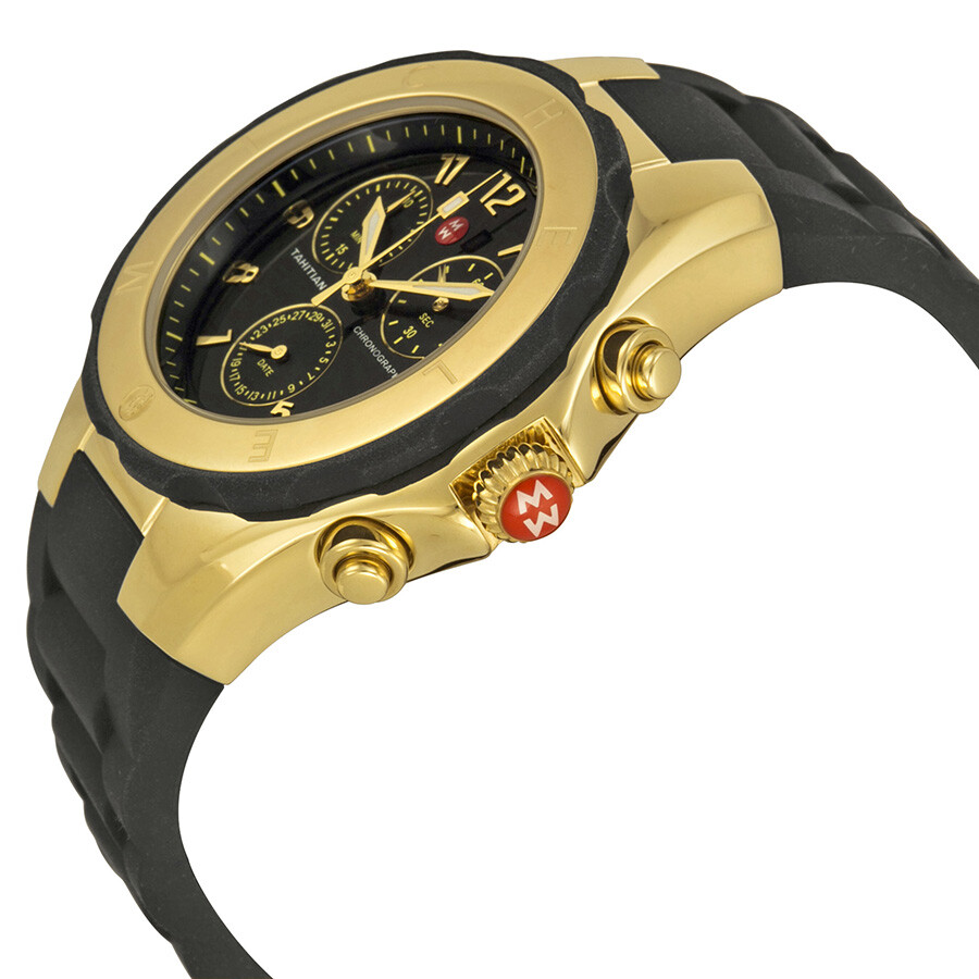 Michele Tahitian Jelly Bean Black Dial Ladies Watch MWW12F000088
