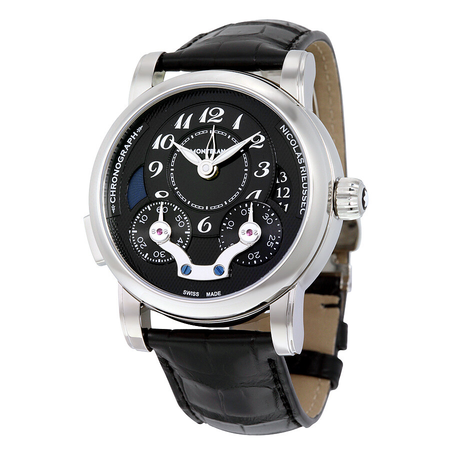 【jomashop】 nicolas rieussec chronograph automatic black dial