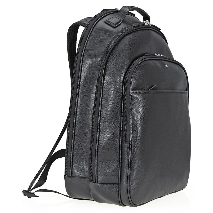 MontBlanc Sartorial Large Leather Backpack - Black - Montblanc ...