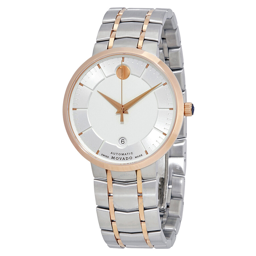 Movado 1881 Automatic Silver Dial Two-tone Men's Watch 0607063 - 1881 ...