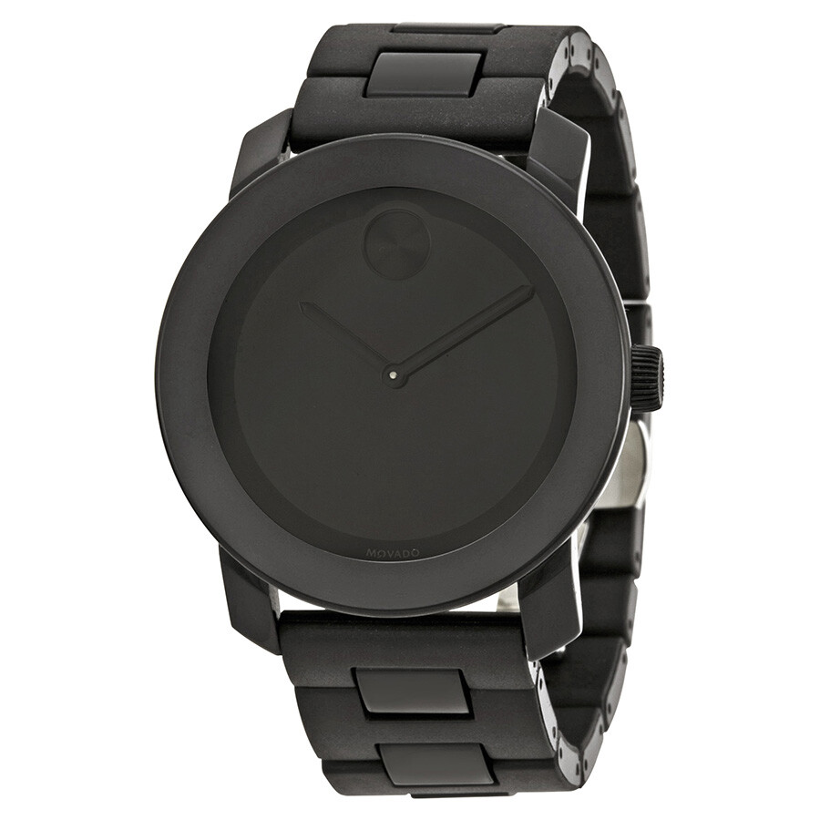 Movado Bold Large Black Dial Black TR90 Composite Men's Watch 3600047