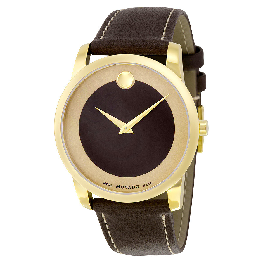 brown movado watch