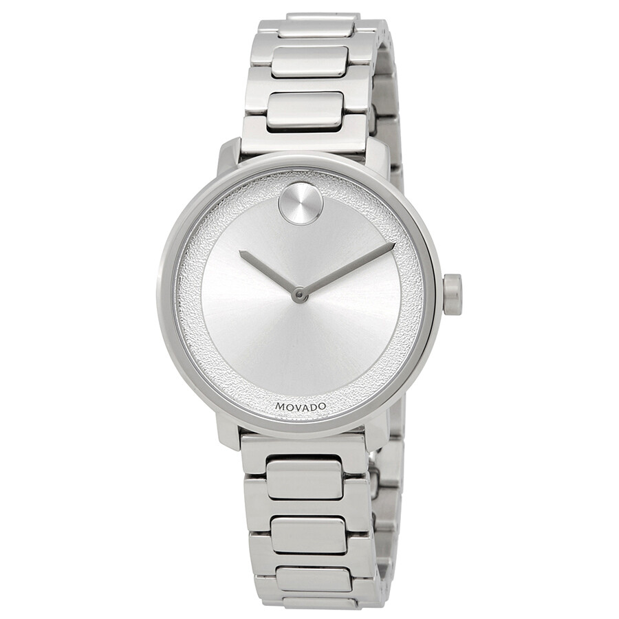 Movado Bold Silver Metallic Dial Ladies Watch 3600501 Bold Movado
