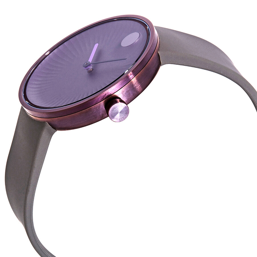 Movado Edge Purple Aluminum Dial Ladies Watch 3680044 Edge Movado