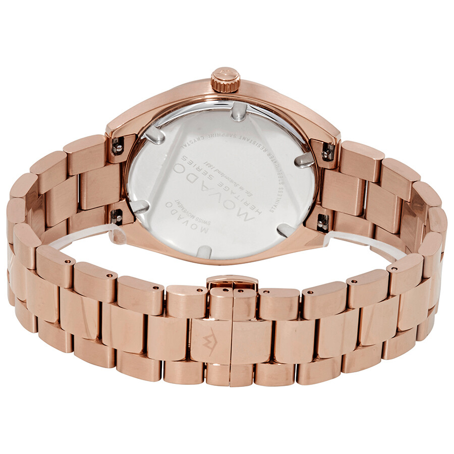 Movado Heritage Men's Rose GoldIon Plated Watch 3650058 Heritage