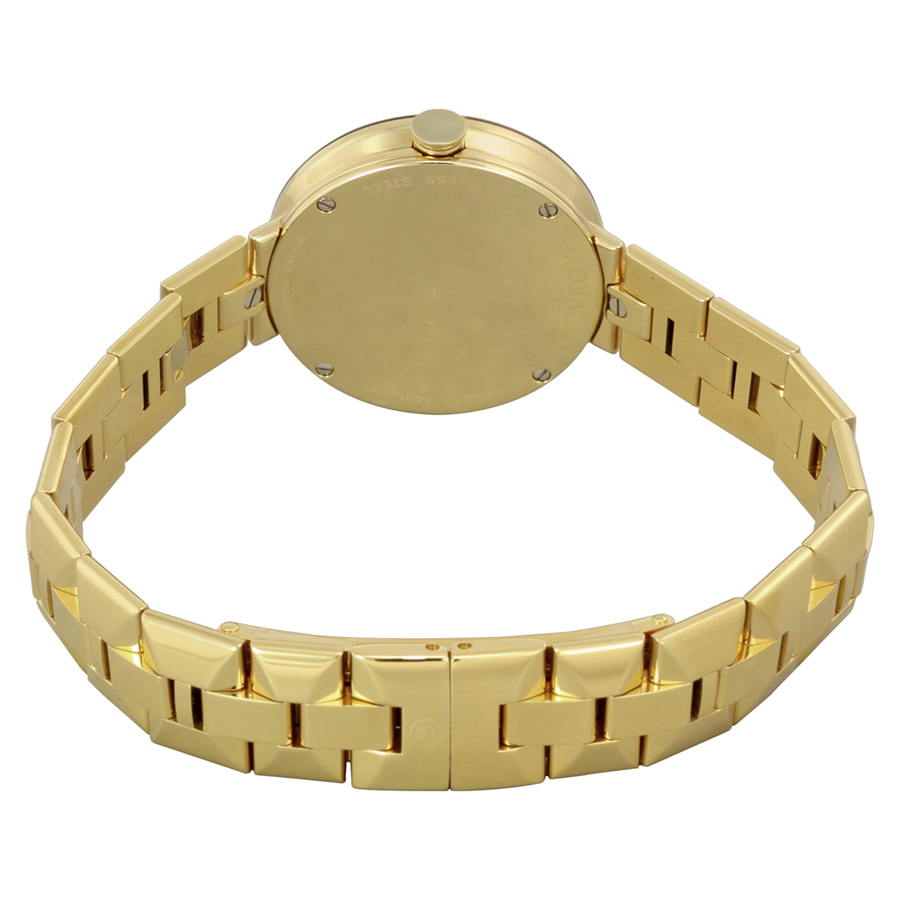 Movado Sapphire Gold Diamond Dial Ladies Watch 0606912 Sapphire Movado Watches