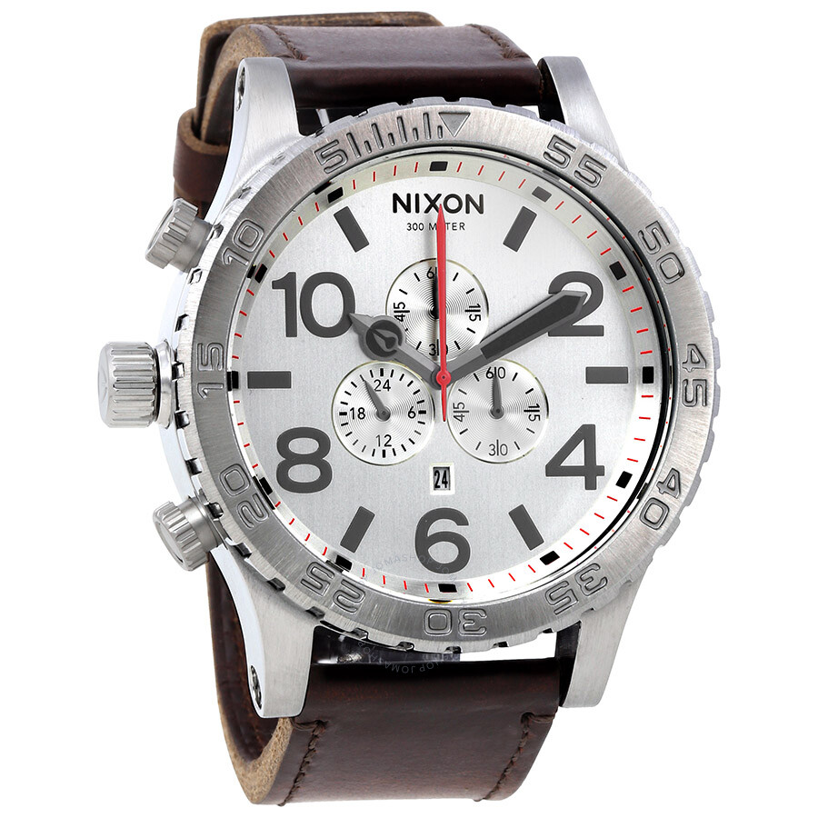 Nixon 5130 Chronograph Silver Dial Men's Watch A1241113 Nixon