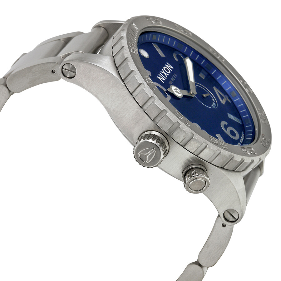 Nixon 5130 Tide Blue Dial Stainless Steel Men's Watch A0571258 Nixon