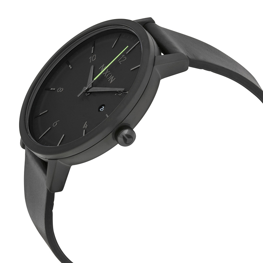Nixon Rollo Black Dial Black Leather Men's Watch A945001 - Nixon - Watches - Jomashop