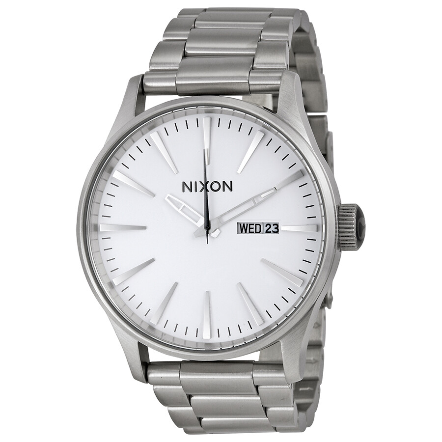 Nixon The Sentry White Dial Stainless Steel Men's Watch A356100 Nixon
