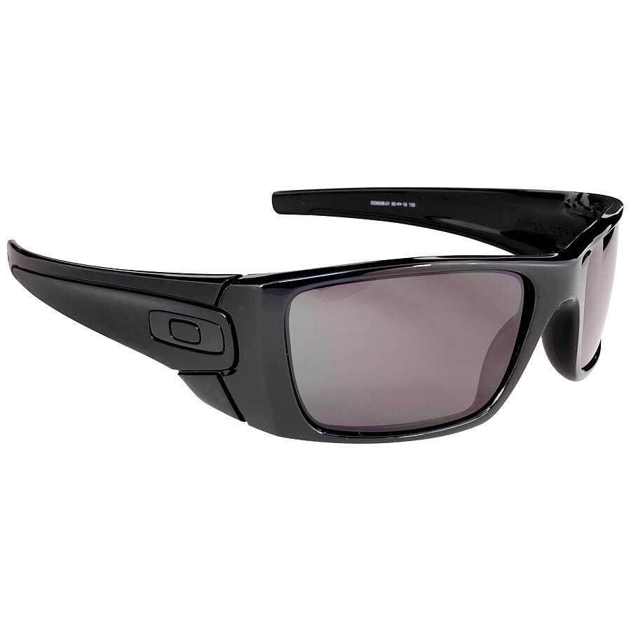 Oakley Fuel Cell Wrap Sunglasses Polished Black/Warm Grey Oakley