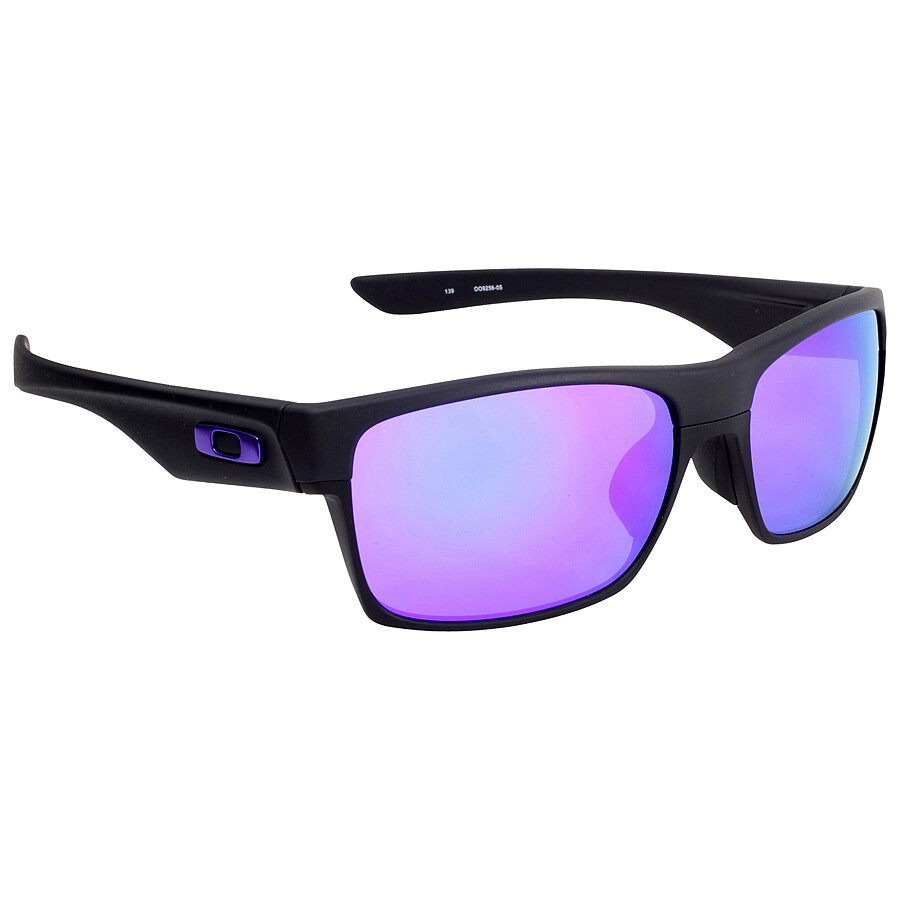 Oakley Twoface Asia Fit Sport Sunglasses Matte Black / Violet Iridium