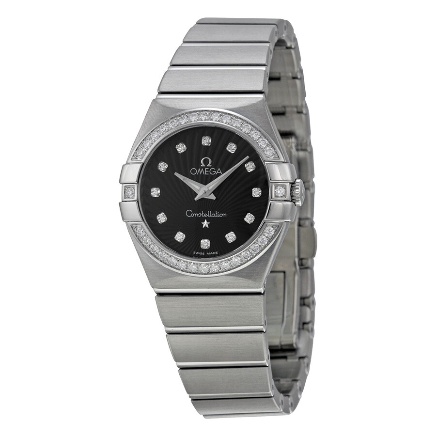 Omega Constellation Black Diamond Dial Ladies Watch 123.15.27.60.51.001